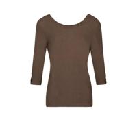 Morgan fijngebreide trui kaki