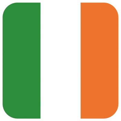 45x Onderzetters voor glazen met Ierse vlag - Bierfiltjes 45x Onderzetters voor glazen met Ierse vlag - Bierfiltjes