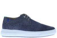 Floris van Bommel 18400/16 navy print Blauw 
