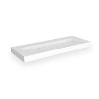 Opbouw Wastafel EH Design Stretto 1205x455x80 mm Solid Surface Mat Wit - thumbnail