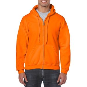 Gildan vest met capuchon oranje