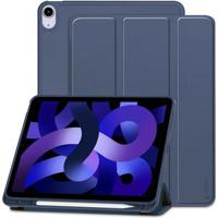 iPad Air 2020/2022/2024 Tech-Protect SmartCase Pen Tri-Fold Folio Case - Donkerblauw - thumbnail