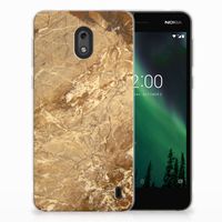 Nokia 2 TPU Siliconen Hoesje Marmer Creme