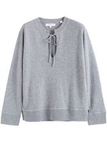 Chinti & Parker pull en cachemire à col noué - Gris