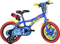 Dino 16 Inch 27 cm Jongens Knijprem Blauw/Geel - thumbnail