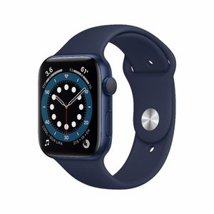 Refurbished Apple Watch Series 6 cellular 44mm Blauw Licht gebruikt