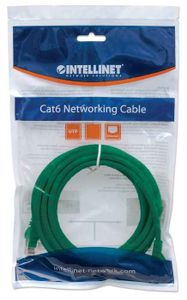 Intellinet 342483 RJ45 Netwerkkabel, patchkabel CAT 6 U/UTP 1.50 m Groen 1 stuk(s)