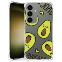 Samsung Galaxy S24 Stevig Bumper Hoesje Avocado Singing - thumbnail