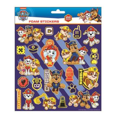 Nickelodeon Foamstickers Paw Patrol 24x20,5 Cm 22-delig Blauw