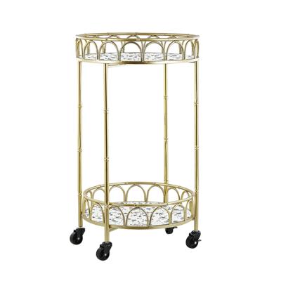 Beliani SHAFTER - Keukentrolley-Goud-IJzer Beliani SHAFTER - Keukentrolley-Goud-IJzer