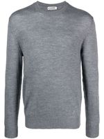 Jil Sander pull en laine à col rond - Gris