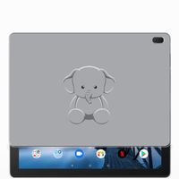 Lenovo Tab E10 Tablet Back Cover Grijs Baby Olifant