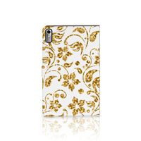 Lenovo Tab P11 Gen 2 Tablet Cover Gouden Bloemen