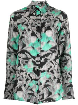 Christian Wijnants Toscino silk shirt - Zwart