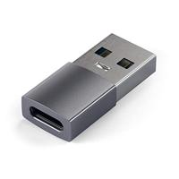 SATECHI Type-A Naar Type-C Adapter Converter - USB-A Mannelijk Naar USB-C Vrouwelijk - Compatibel Met iMac, Macbook Pro/Macbook, Laptops, PC, Computers En Meer (Spacegrijs)