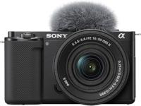 Sony ZV-E10L Systeemcamera voor Vloggen met 16-50mm II Lens (APS-C Sensor, 4K Video, Kantelbaar Scherm, Real-Time Eye AF, Ideaal voor Contentmakers)