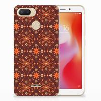 Xiaomi Redmi 6 TPU bumper Batik Brown