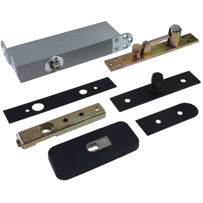 ODB-100ZS5 Taatsscharnier max 100kg zwart - Compleet voor slanke bovendorpel ODB-100ZS5 Taatsscharnier max 100kg zwart - Compleet voor slanke bovendorpel