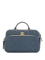 CHANEL Pre-Owned Sac à dos en cuir grainé - Bleu