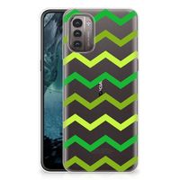 Nokia G21 | G11 TPU bumper Zigzag Groen