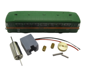 micromotor NF037C motor ombouwset voor fleischmann railbus VT 12.5, BR 612VT 95, BR 795, u.a.