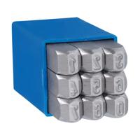 GRAVUREM 12006000 slagcijferset 0-9, 6 mm