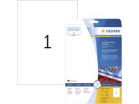 Herma 4698 Folie-etiketten 210 x 297 mm Polyester folie Wit 25 stuk(s) Permanent hechtend Laser (kleur), Laser (zwart/wit), Kopiëren (kleur), Kopiëren