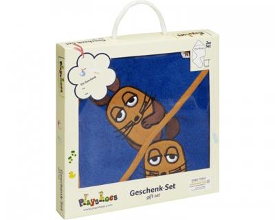 Playshoes badset in cadeauverpakking muis 2-delig donkerblauw Playshoes badset in cadeauverpakking muis 2-delig donkerblauw