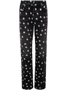 AMIRI MA paisley-print straight-leg jeans - Noir