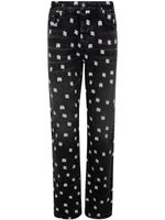 AMIRI MA paisley-print straight-leg jeans - Noir - thumbnail