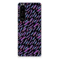 Sony Xperia 1 III TPU bumper Feathers Color