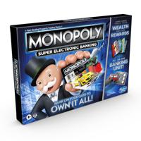 Hasbro Monopoly Super Electronic Banking Volwassenen en kinderen Economische simulatie