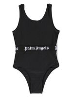 Palm Angels Kids maillot de bain à bande logo - Noir