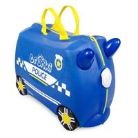 Trunki Reiskoffer & Handbagage Kinderen Percy Politieauto (Blauw)