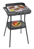 Clatronic BQS3508 Staande grill Elektrisch Met voet, Met windbescherming Zwart - thumbnail