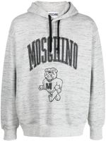 Moschino hoodie à lien de resserrage - Gris - thumbnail