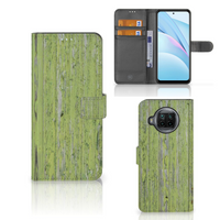 Xiaomi Mi 10T Lite Book Style Case Green Wood - thumbnail