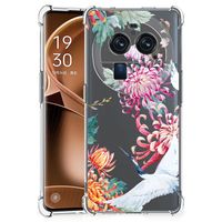 OPPO Find X6 Pro Case Anti-shock Bird Flowers - thumbnail