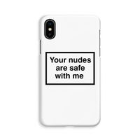 Safe with me: iPhone X Volledig Geprint Hoesje - thumbnail