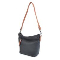 Berba leren Hobo Schoudertas Chamonix Zwart