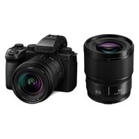 Panasonic Lumix DC-S5 Mark II X systeemcamera Zwart + 20-60mm f/3.5-5.6 + 50mm f/1.8 - thumbnail