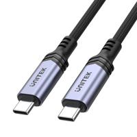 UNITEK USB-C oplaadkabel met Power Delivery | C14110GY-2M | Lengte 2M | E-Marker Chip | Opladen en synchroniseren | USB 2.0 standaard 480Mbps | Opladen 240 W - 48 V/5A