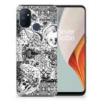 Silicone Back Case OnePlus Nord N100 Skulls Angel