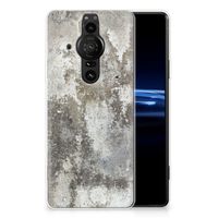 Sony Xperia Pro-I TPU Siliconen Hoesje Beton Print