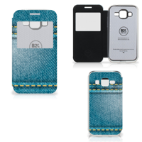 Samsung Galaxy Core Prime Wallet Case met Pasjes Jeans