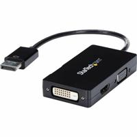 StarTech.com 3 in 1 DisplayPort Multi Video Adapter Converter - 1080p DP Laptop naar HDMI VGA of DVI Monitor of Projector Display (DP2VGDVHD)