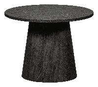 WOOOD Salontafel Vito 80cm - Donkerbruin - Rond