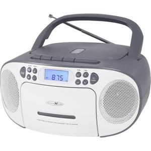 Reflexion RCR2260GR Radio/CD-speler VHF (FM) AUX, CD, Cassette Grijs-wit