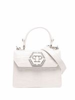 Philipp Plein sac à main à plaque logo - Blanc - thumbnail