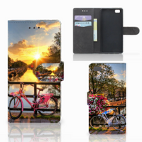 Huawei Ascend P8 Lite Flip Cover Amsterdamse Grachten